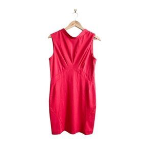 Z Spoke By Zac Posen Red Cocktail Dress Knit Stretch Women's 10 Lined